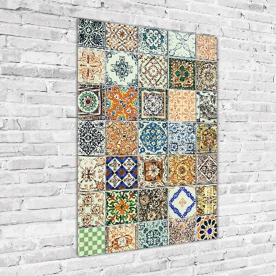 Foto obraz na szkle pionowy Ceramiczne płytki
