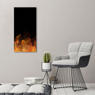 Verticale foto op glas Abstracte driehoeken