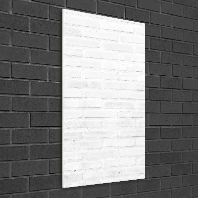 Foto obraz zdjęcie na szkle pionowy Ceglana ściana