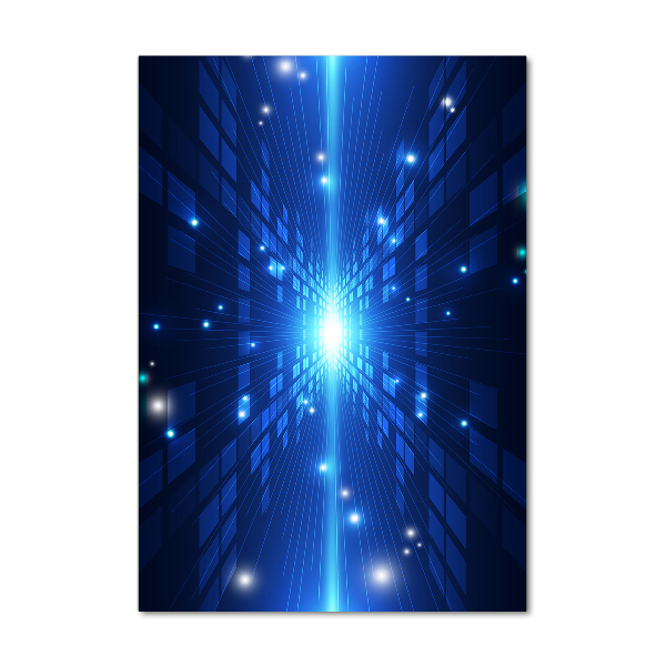 Verticale foto op glas 3D-achtergrond