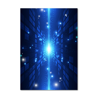 Verticale foto op glas 3D-achtergrond