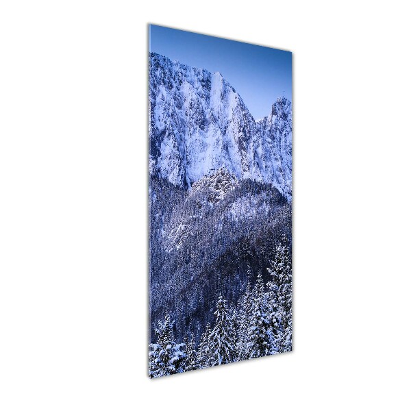 Verticaal glasschilderij Giewont Tatra-gebergte