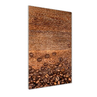 Verticale glasfoto Koffiebonen