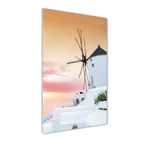 Verticale foto op glas Santorini, Griekenland