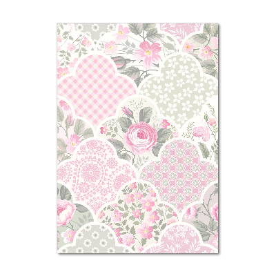 Verticale foto op glas Rozen