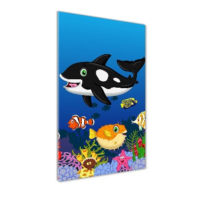 Foto obraz zdjęcie na szkle pionowy Podwodny świat