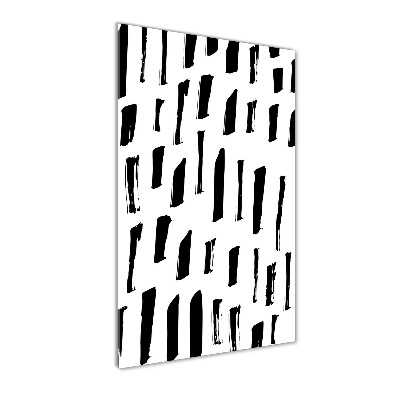 Verticale foto op glas Zwart-witte vlekken