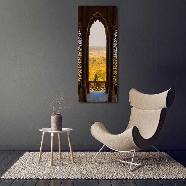 Verticale glasfoto Agra Fort India