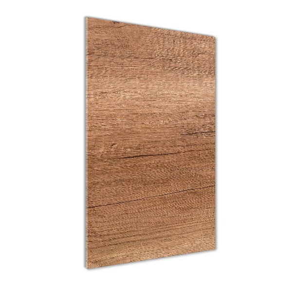 Verticale glasfoto Houten achtergrond