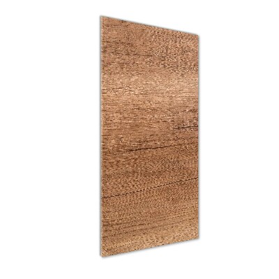 Verticale glasfoto Houten achtergrond
