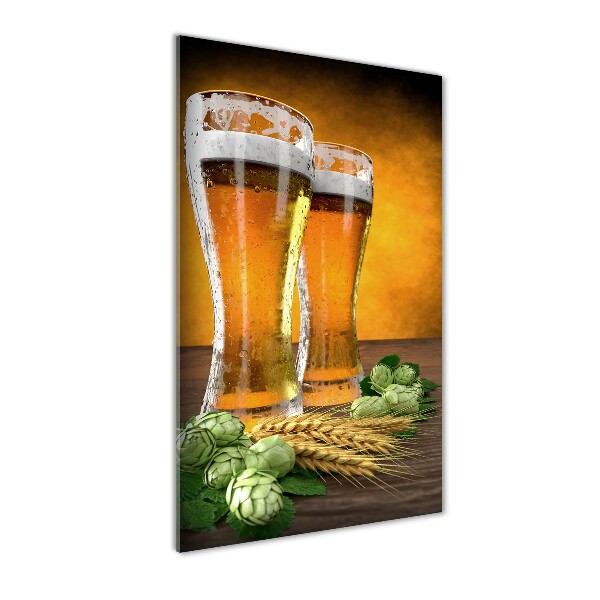 Verticale glasfoto Twee glazen bier