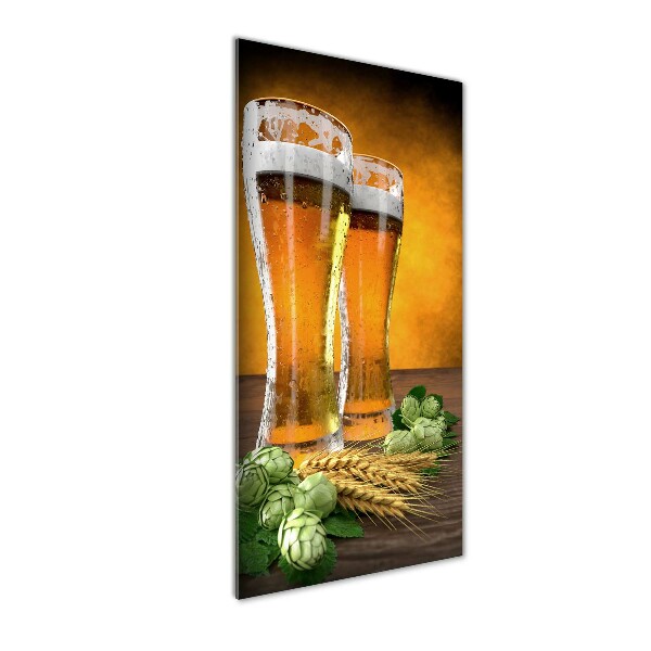 Verticale glasfoto Twee glazen bier