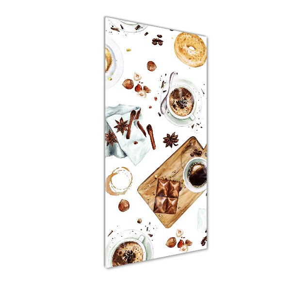 Verticale glasfoto Ontbijt