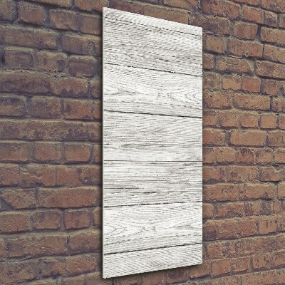 Verticale glasfoto Houten achtergrond