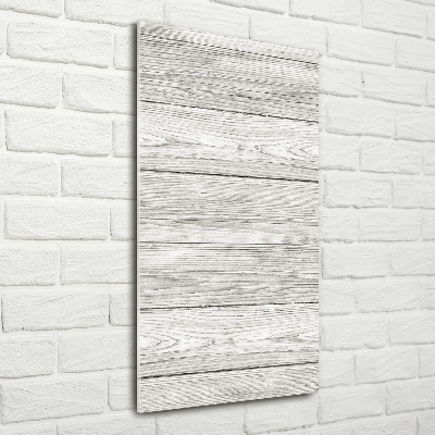 Verticale glasfoto Houten achtergrond