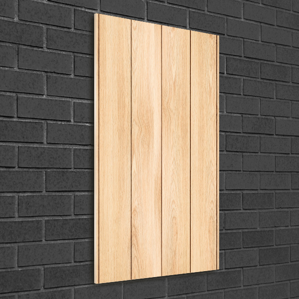 Foto obraz szkło hartowane pionowy Drewniane tło