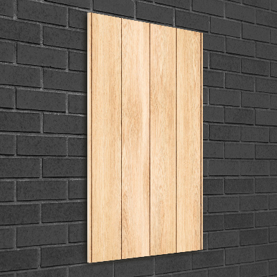 Verticale foto op glas Houten achtergrond