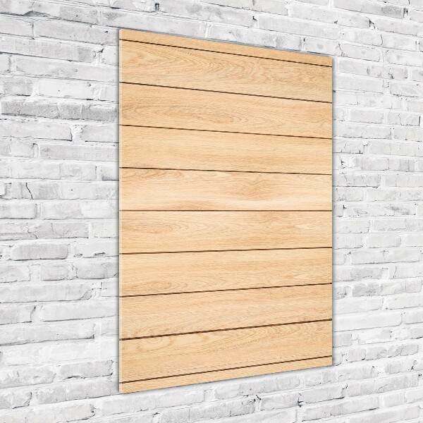 Verticale foto op glas Houten achtergrond
