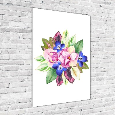 Foto obraz zdjęcie na szkle pionowy Bukiet kwiatów