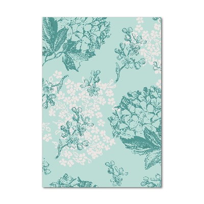 Verticale foto op glas Hortensia