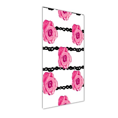 Nowoczesny foto obraz na ścianę pionowy Róże