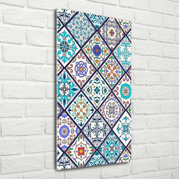 Foto obraz na szkle pionowy Ceramiczne płytki