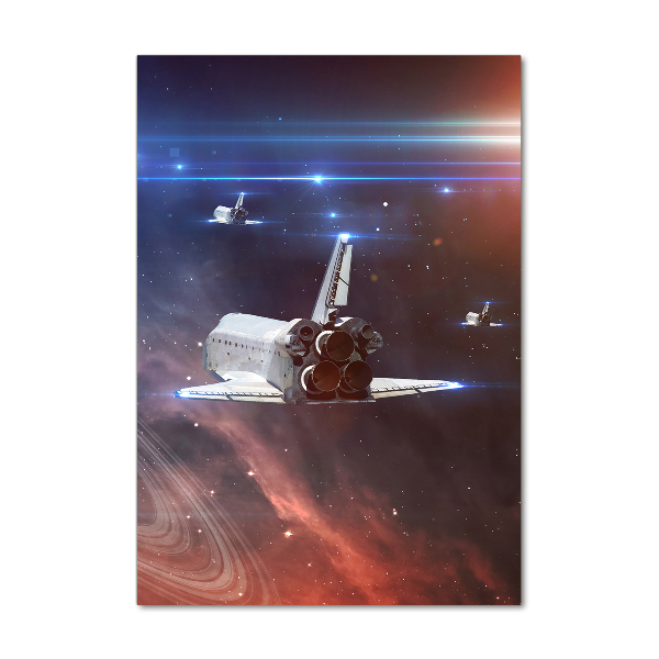 Foto obraz szklany pionowy Statek kosmiczny