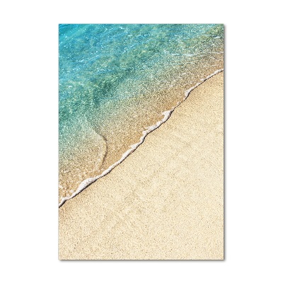 Verticaal glasschilderij Zeegolf