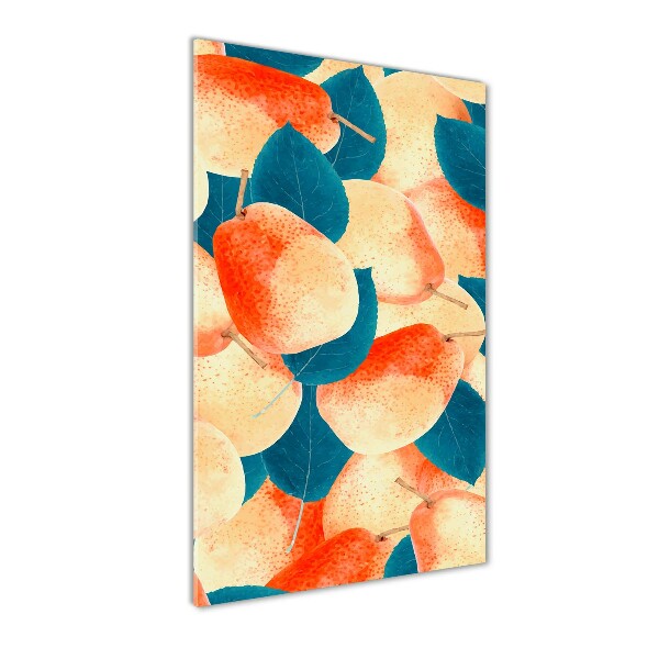 Verticale foto op glas Peren