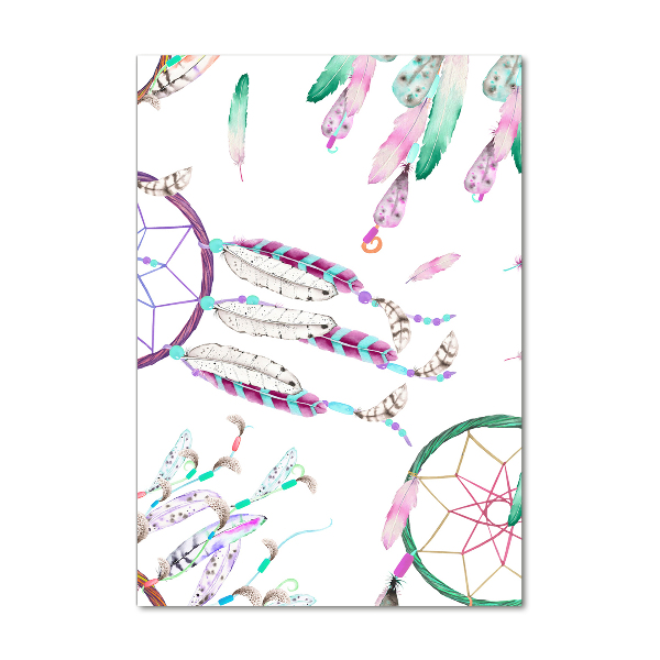 Verticale glasfoto dromenvangers