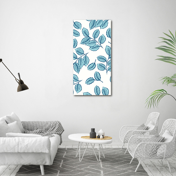 Verticale foto op glas Bladeren