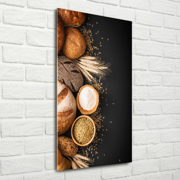 Verticale glasfoto Brood
