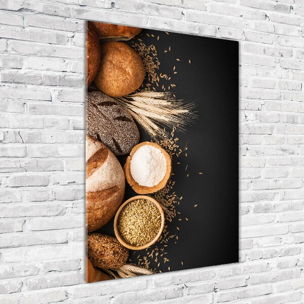 Verticale glasfoto Brood