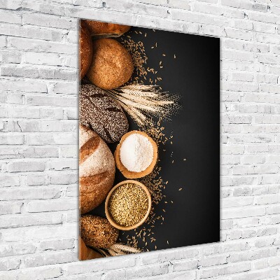 Verticale glasfoto Brood