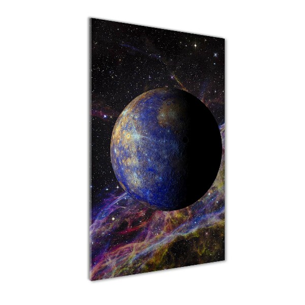 Verticaal glasschilderij Kwik