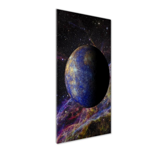 Verticaal glasschilderij Kwik