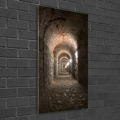 Verticale foto op glas Kelders