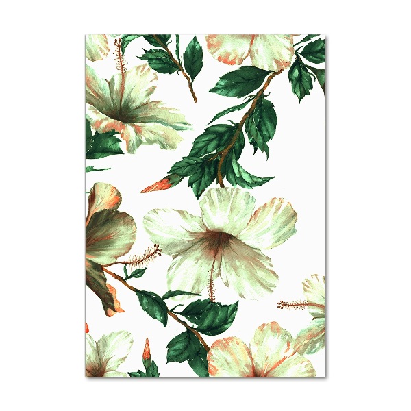 Foto-obraz szkło hartowane pionowy Hibiskus
