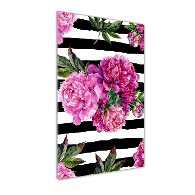 Foto-obraz zdjęcie na szkle pionowy Piwonie