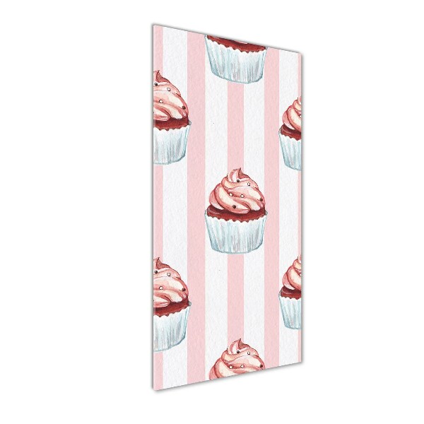 Verticale glasfoto Cupcakes