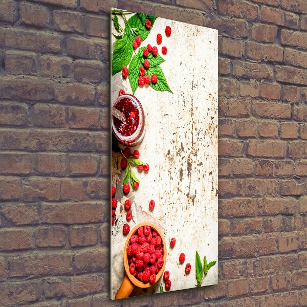 Foto obraz szkło hartowane pionowy Malinowy dżem