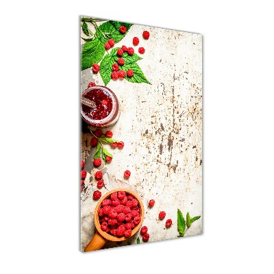 Foto obraz szkło hartowane pionowy Malinowy dżem