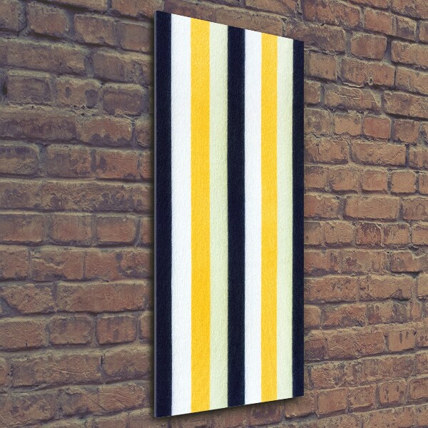 Verticale glasfoto Gestreepte achtergrond