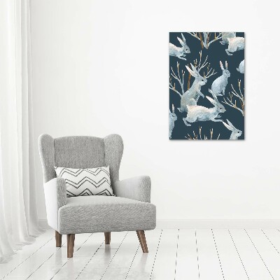 Foto-obraz zdjęcie na szkle pionowy Króliki