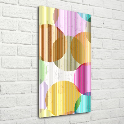 Foto obraz szkło hartowane pionowy Kolorowe koła