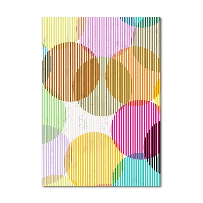 Verticaal glasschilderij Gekleurde cirkels