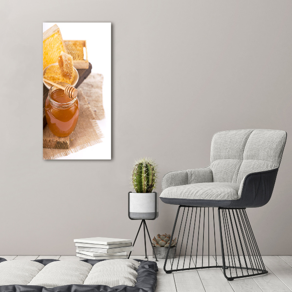 Verticale glasfoto Honingraten