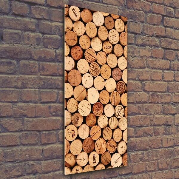 Verticale glasfoto Wijnkurken