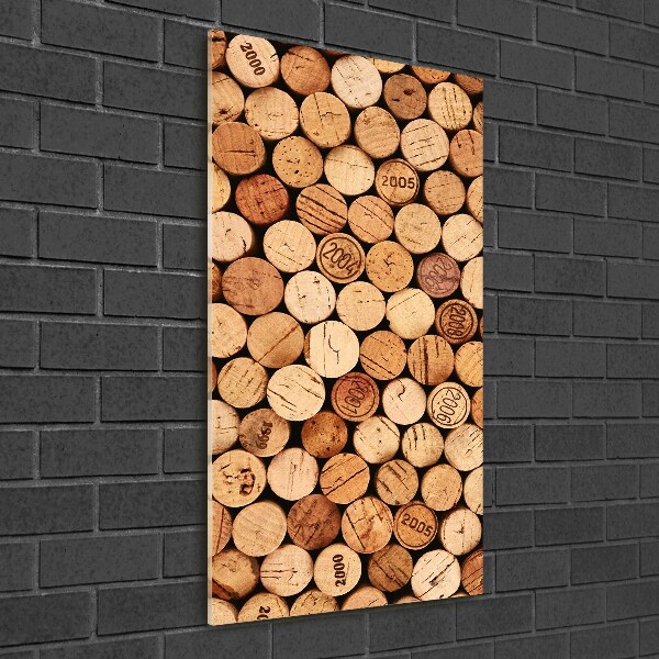 Verticale glasfoto Wijnkurken
