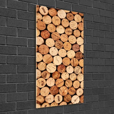 Verticale glasfoto Wijnkurken